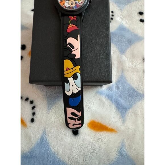 Rare Vintage Disney Time Works Micky, Minnie Mouse, Donald Duck, Goofy Watch - Picture 11 of 12